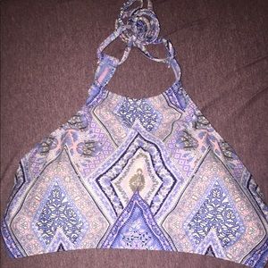 High neck bikini top